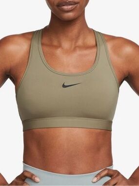 Nike NWT Olive Green Racerback Sports Bra